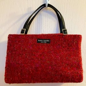 Kate Spade Red Tweed Handbag